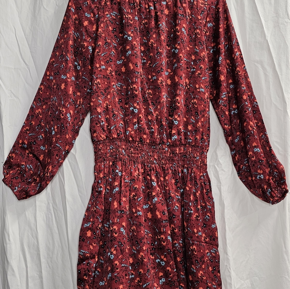 Lush extra small wine color mini dress